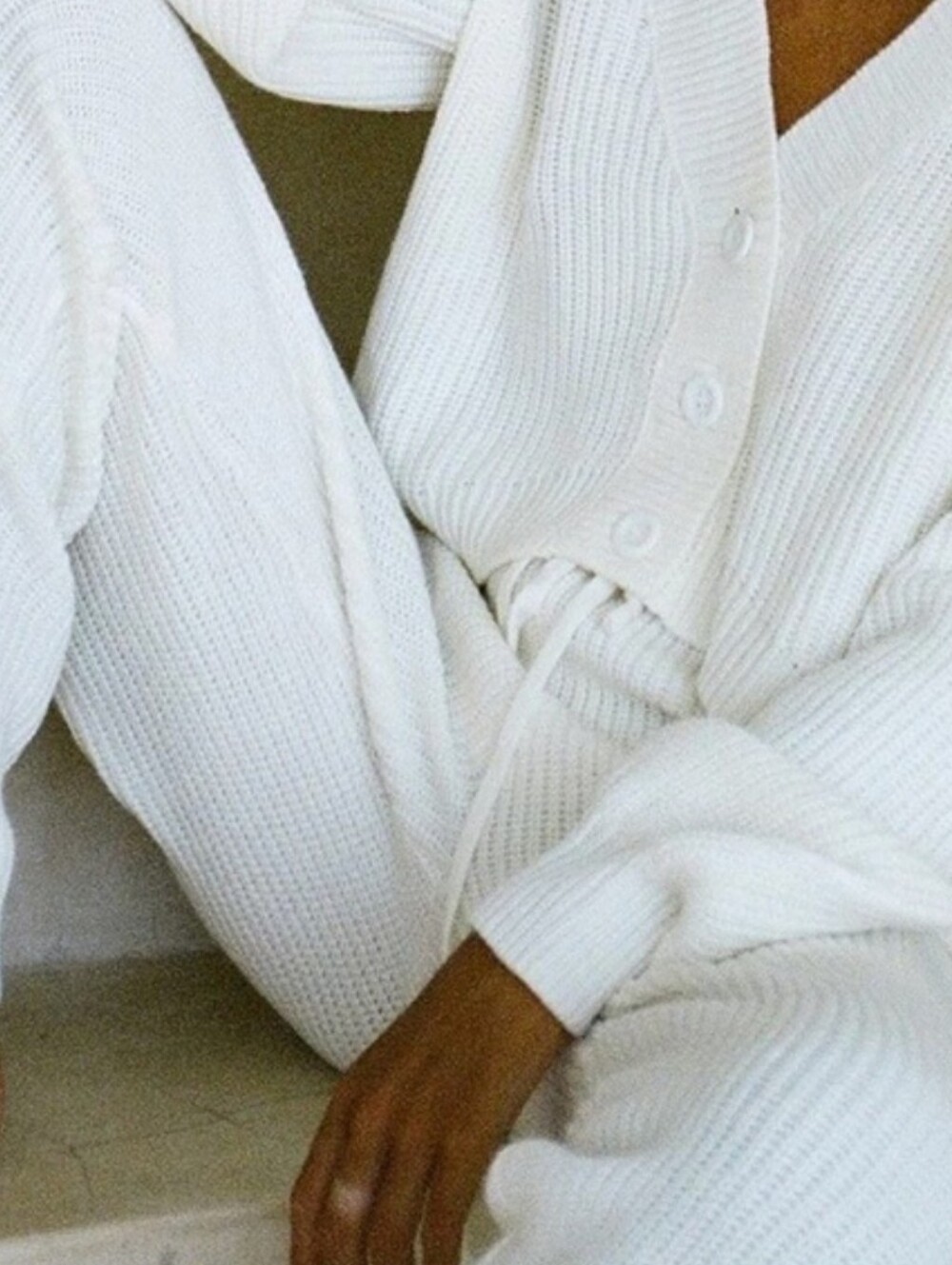 Sabo Skirt Resort Zenith White Knit Pants XS 2